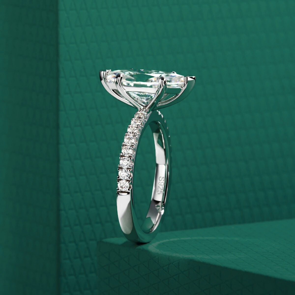 The Aurelia - Marquise Cut Moissanite Solitaire Ring