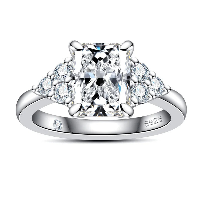 The Penelope - Radiant Cut Moissanite Solitaire Ring