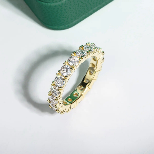 The Oriane - Moissanite Wedding Band