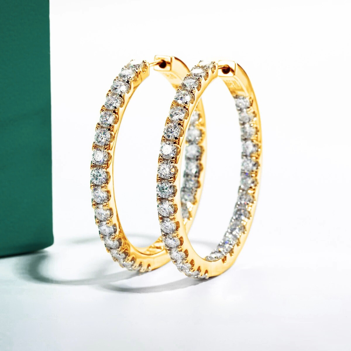 The Giselle - Moissanite Hoop Earrings