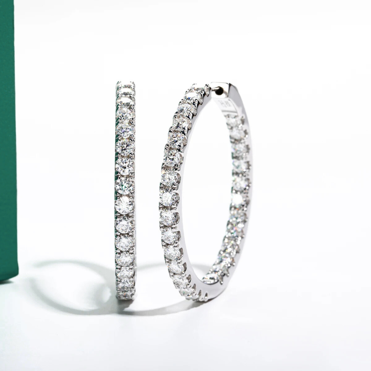 The Giselle - Moissanite Hoop Earrings