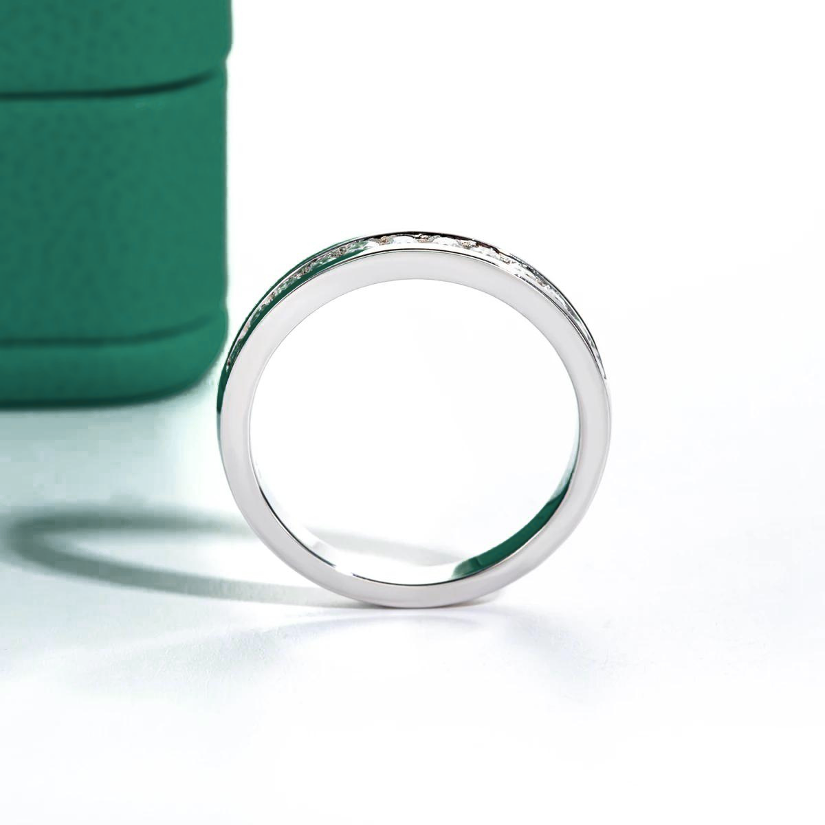 The Nora - Moissanite Half Eternity Ring