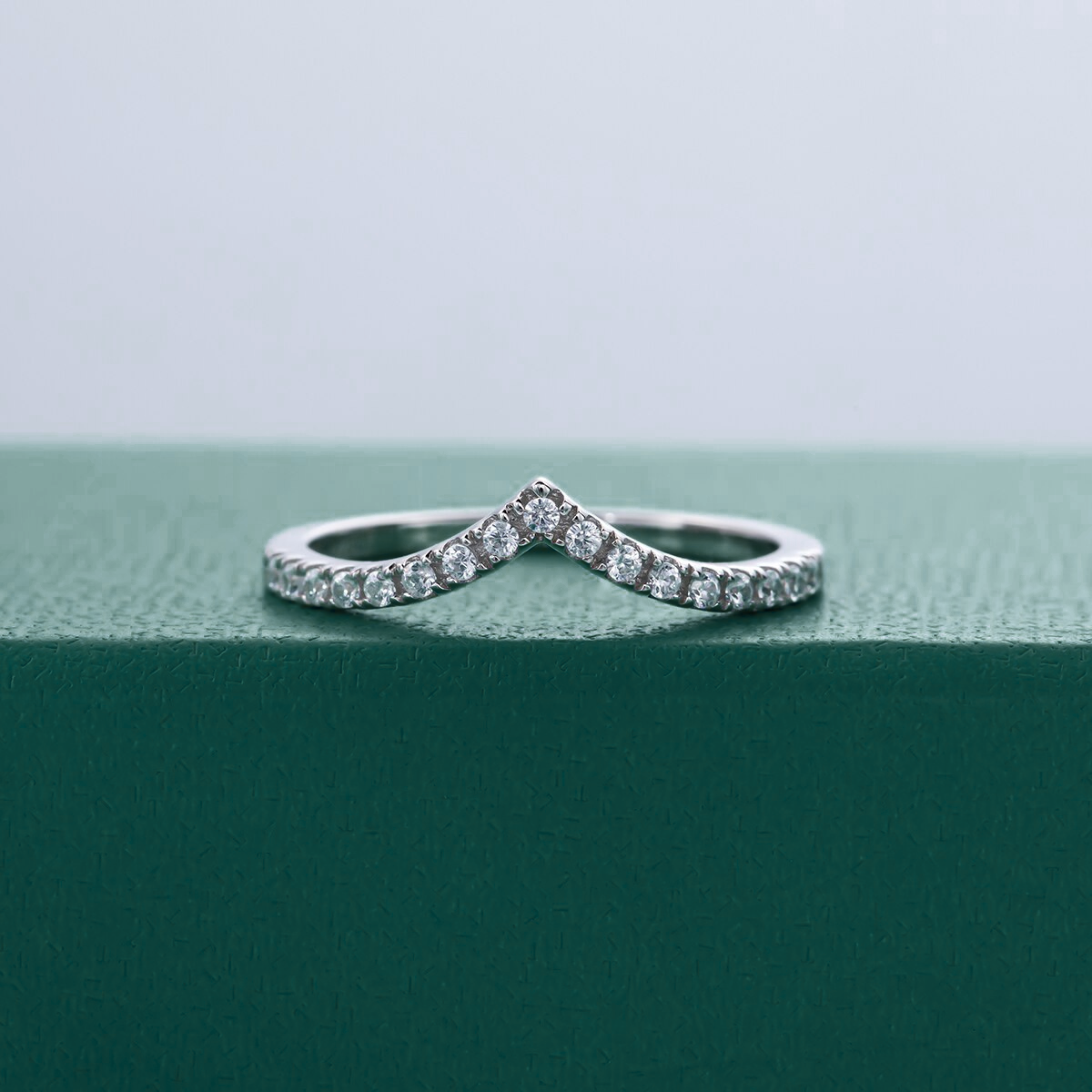 The Valentina - Moissanite Half Eternity Ring