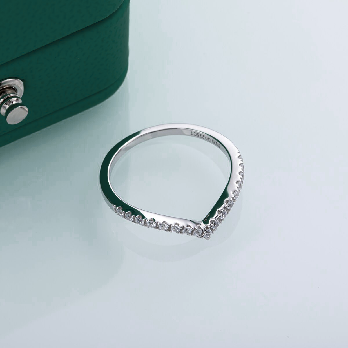 The Valentina - Moissanite Half Eternity Ring