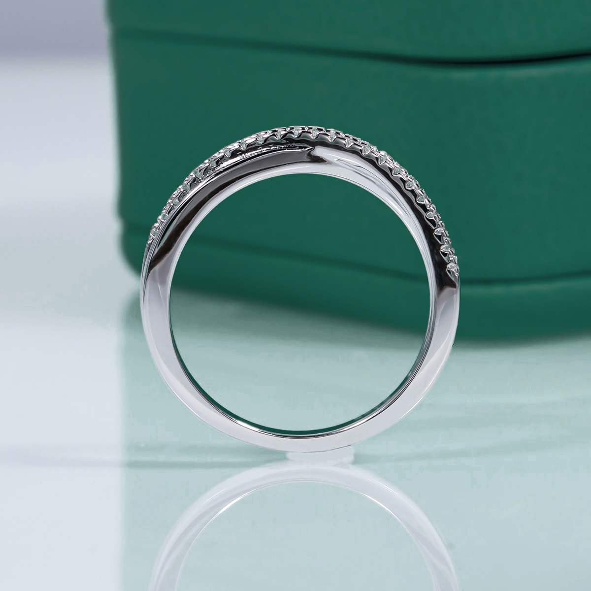 The Emma - Moissanite Half Eternity Ring