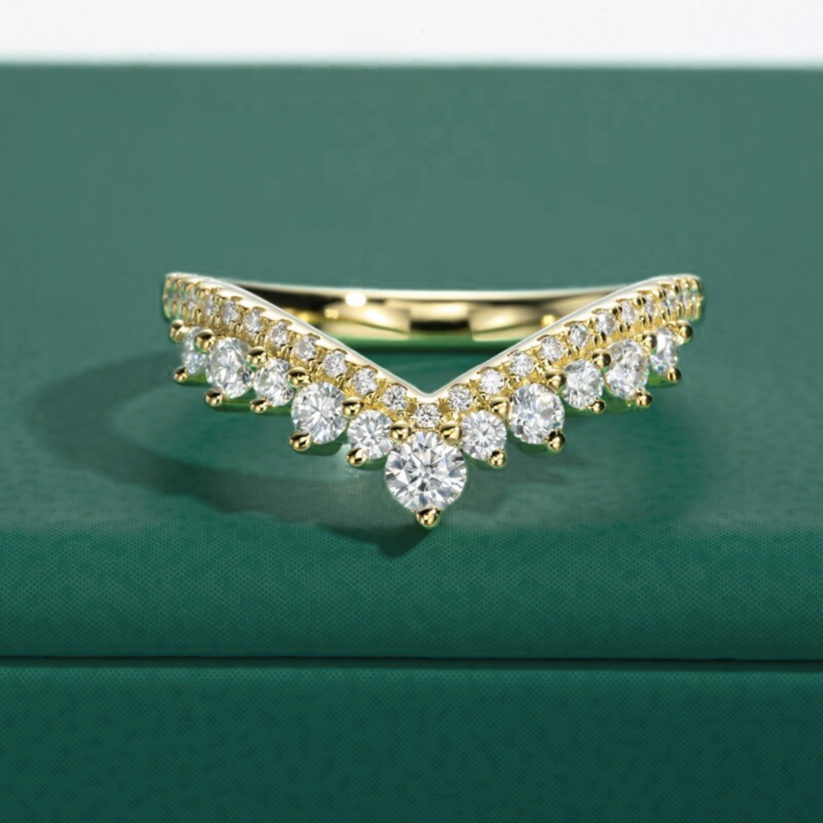 The Imperial - Moissanite Half Eternity Ring