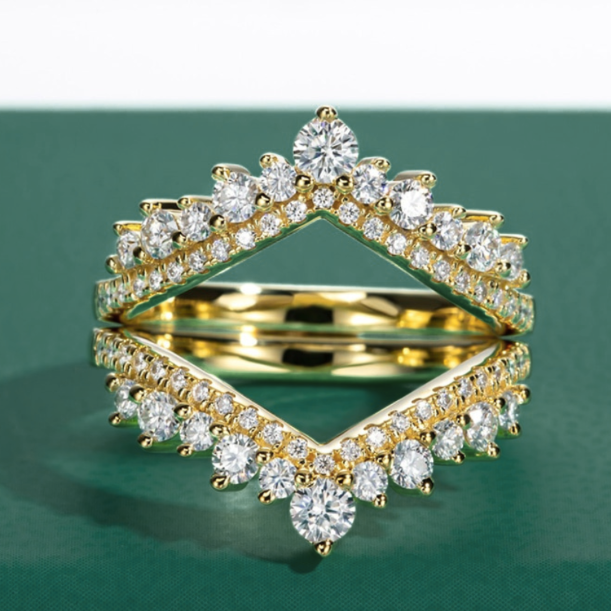 The Imperial - Moissanite Half Eternity Ring