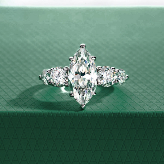 The Selena - Marquise Cut Moissanite Ring