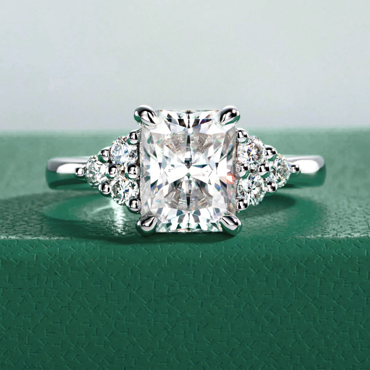 The Penelope - Radiant Cut Moissanite Solitaire Ring