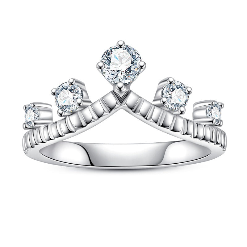 The Queen - Moissanite Half Eternity Ring