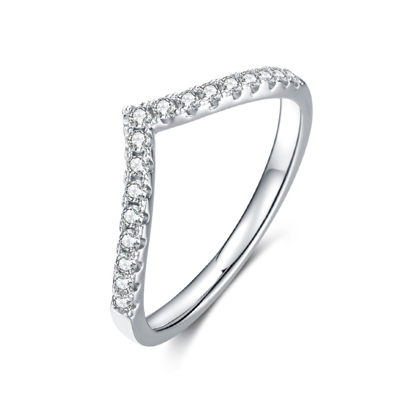 The Valentina - Moissanite Half Eternity Ring