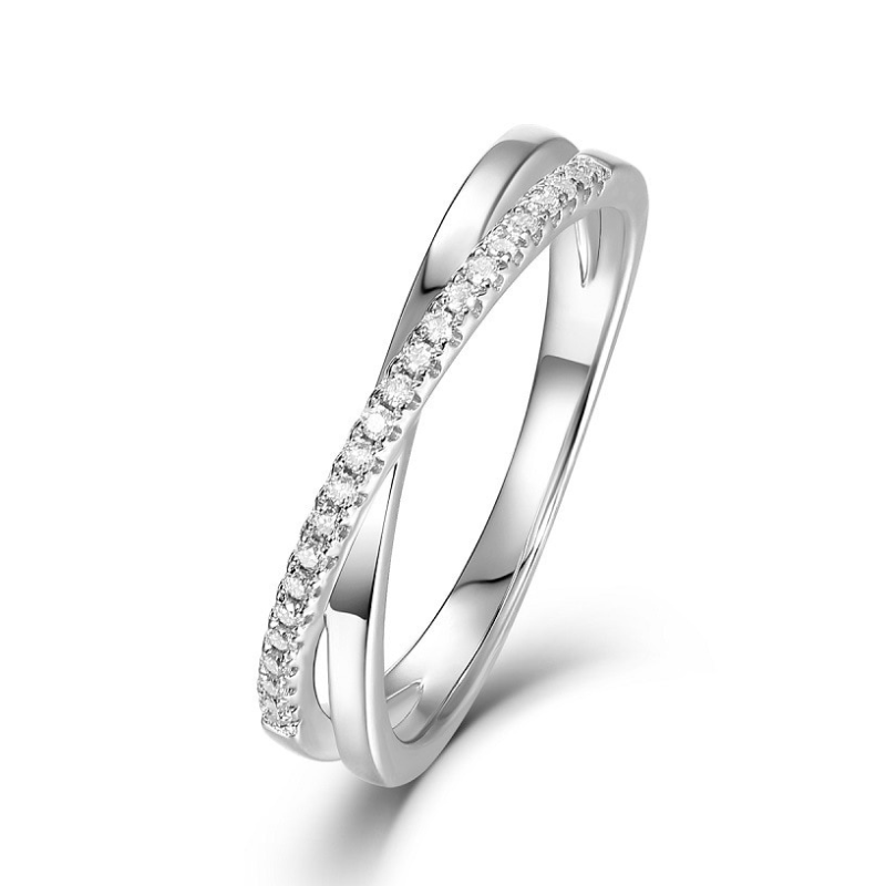The Emma - Moissanite Half Eternity Ring
