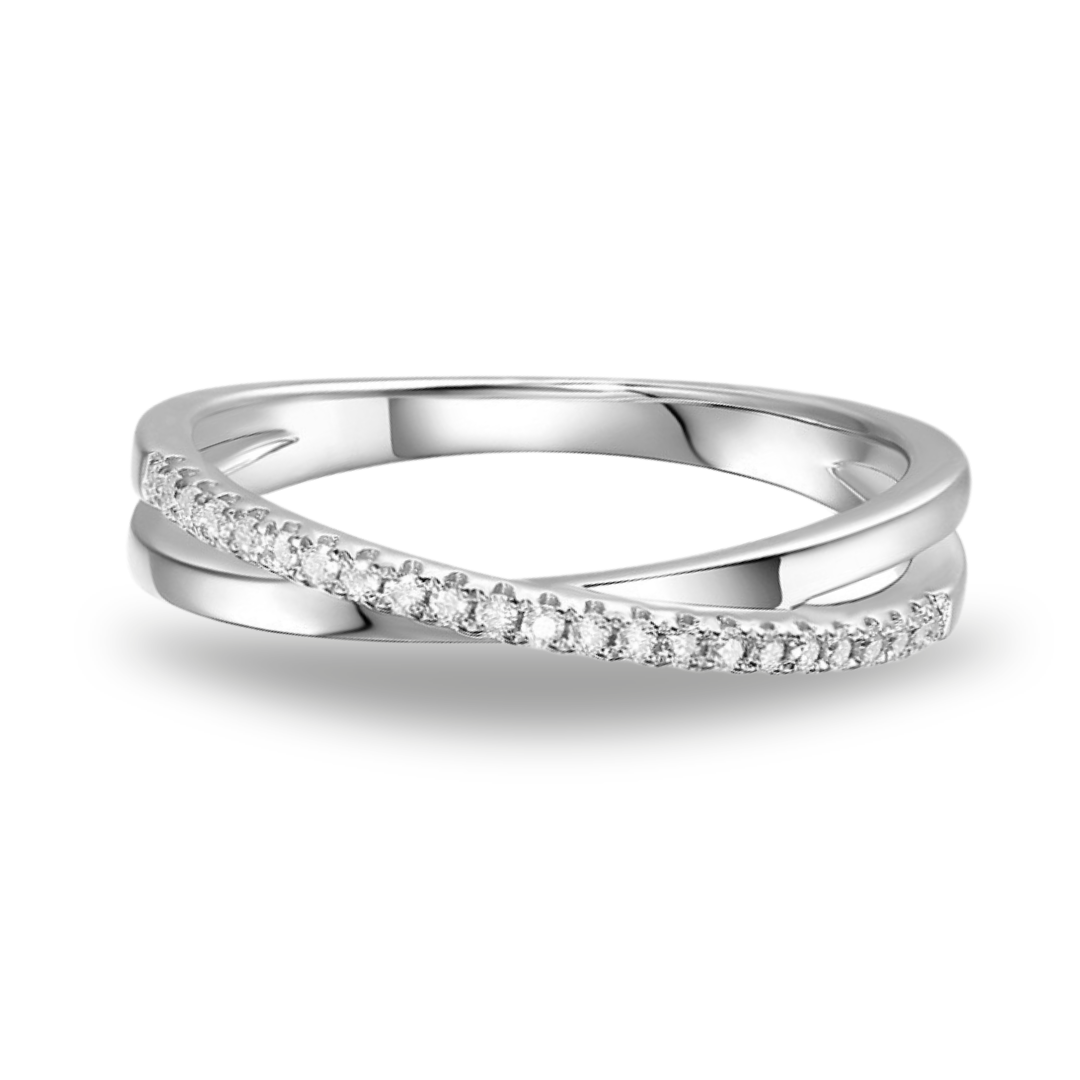 The Emma - Moissanite Half Eternity Ring