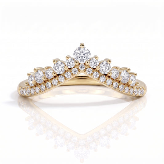 The Imperial - Moissanite Half Eternity Ring