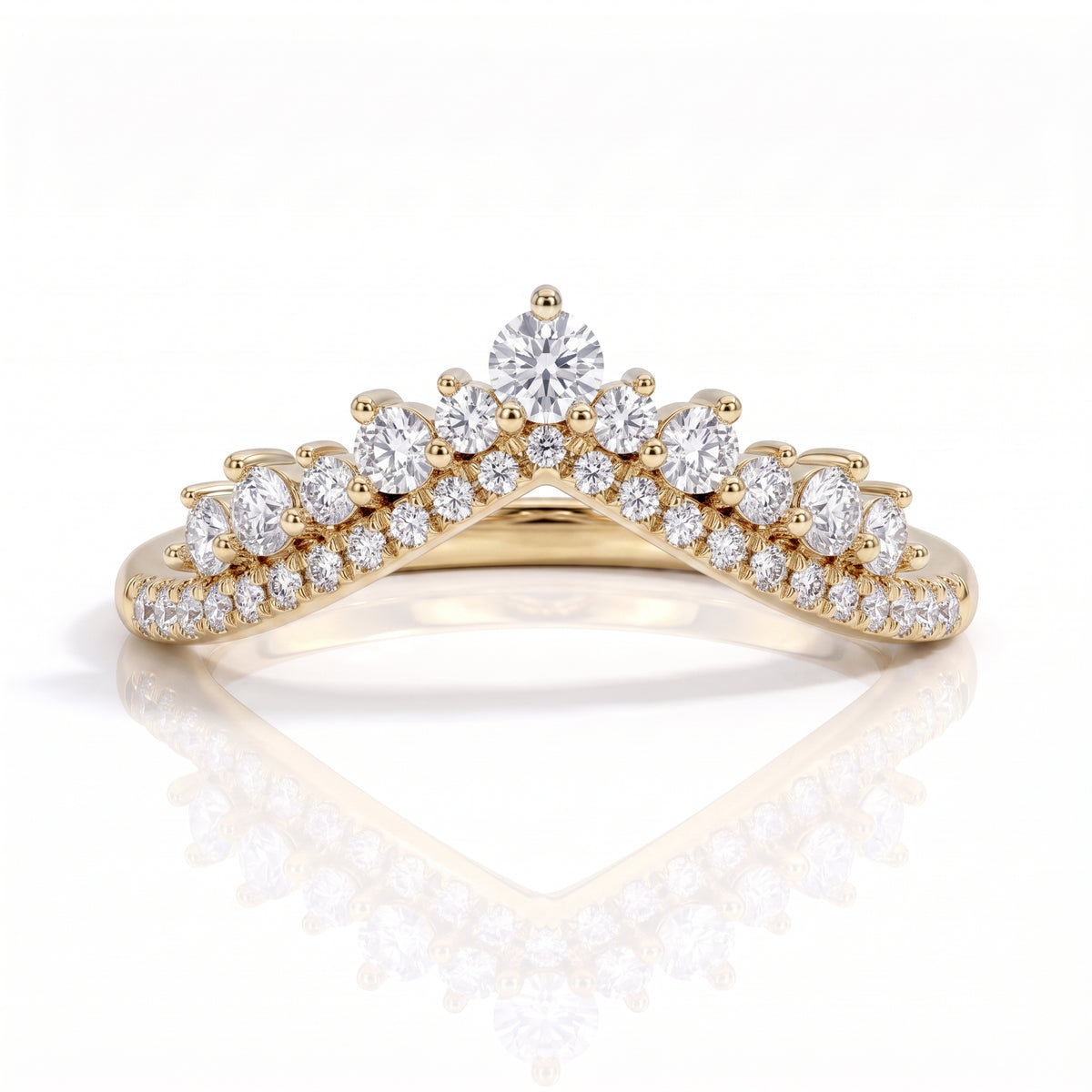The Imperial - Moissanite Half Eternity Ring