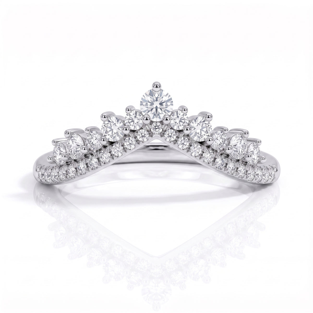 The Imperial - Moissanite Half Eternity Ring