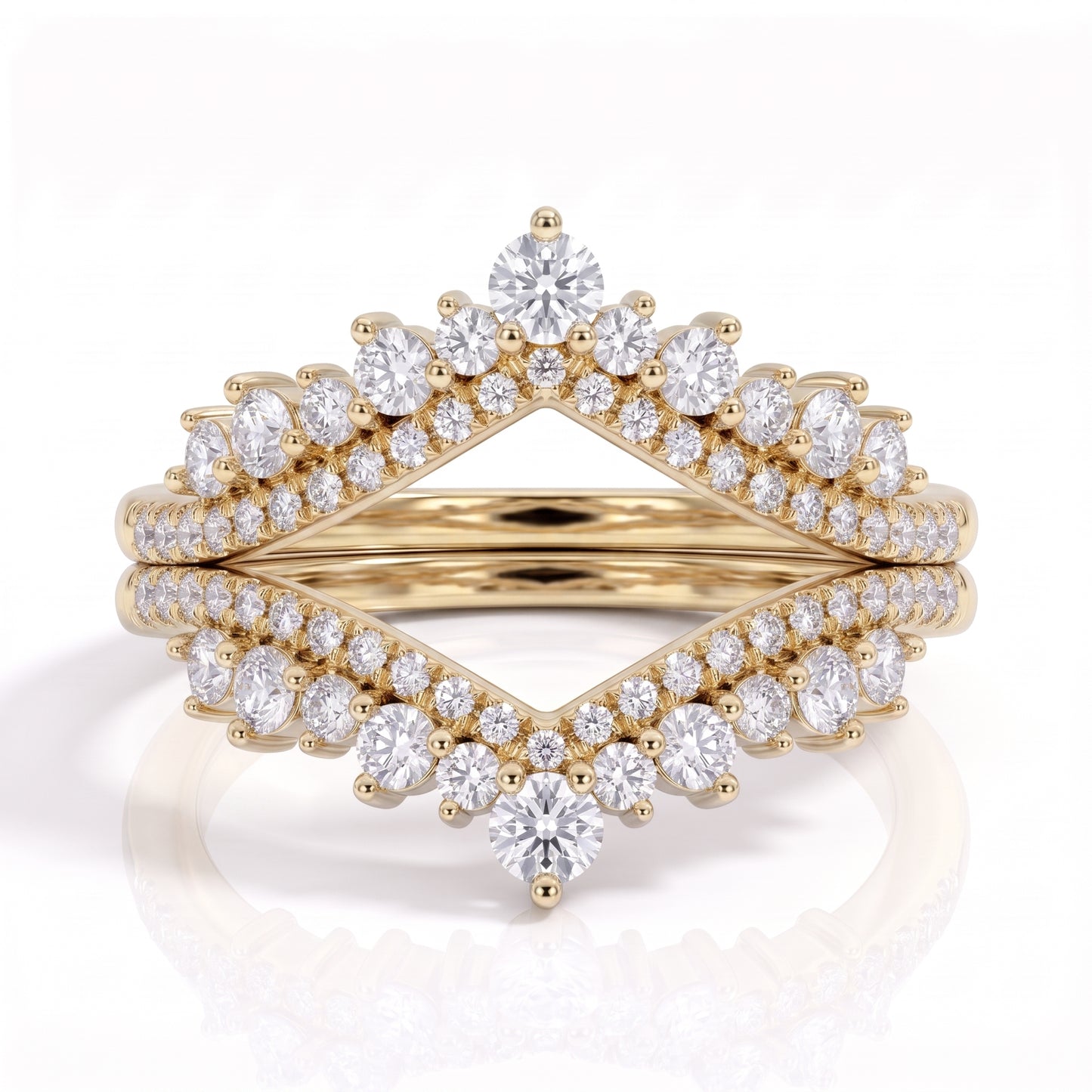 The Imperial - Moissanite Half Eternity Ring