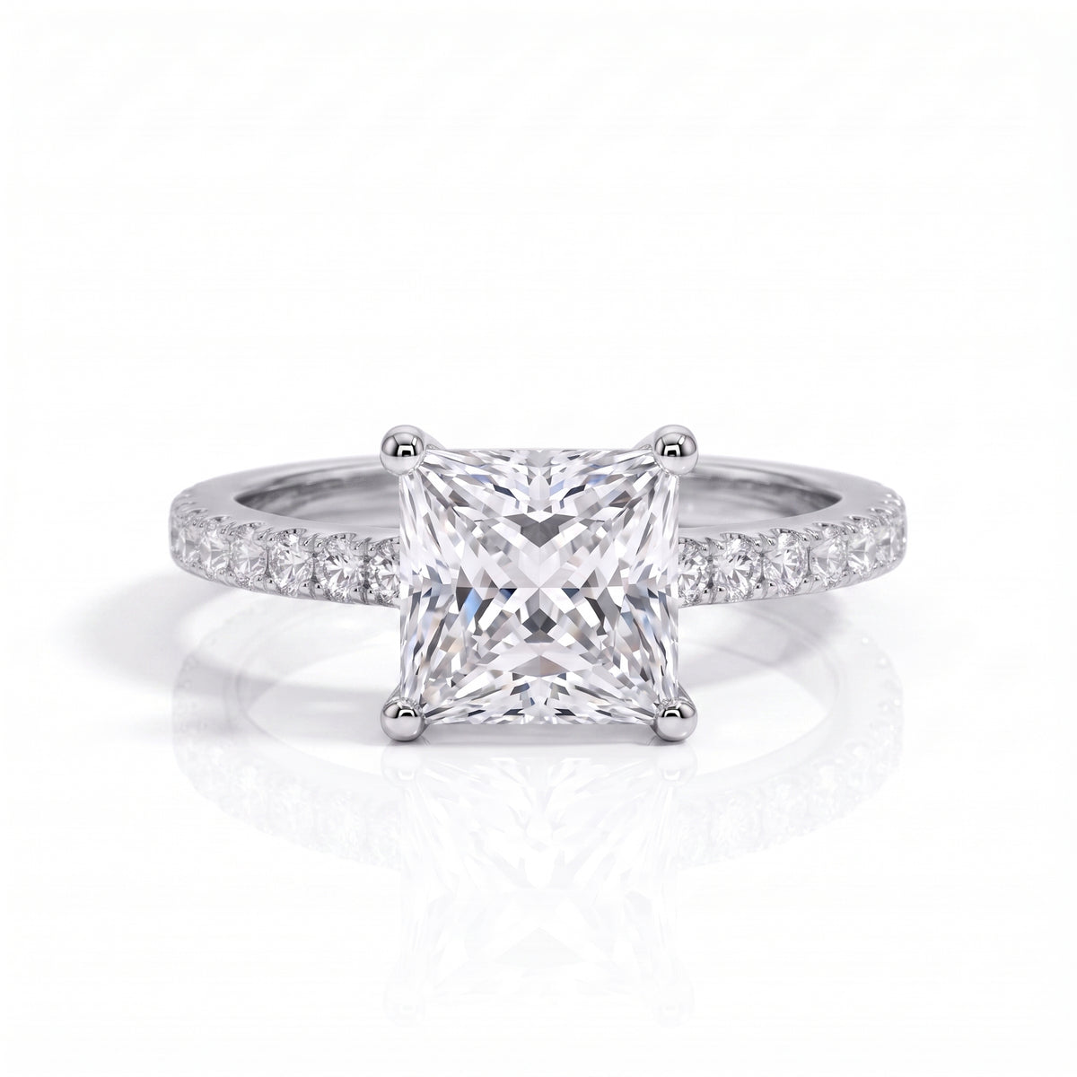 The Marion - Princess Cut Moissanite Set