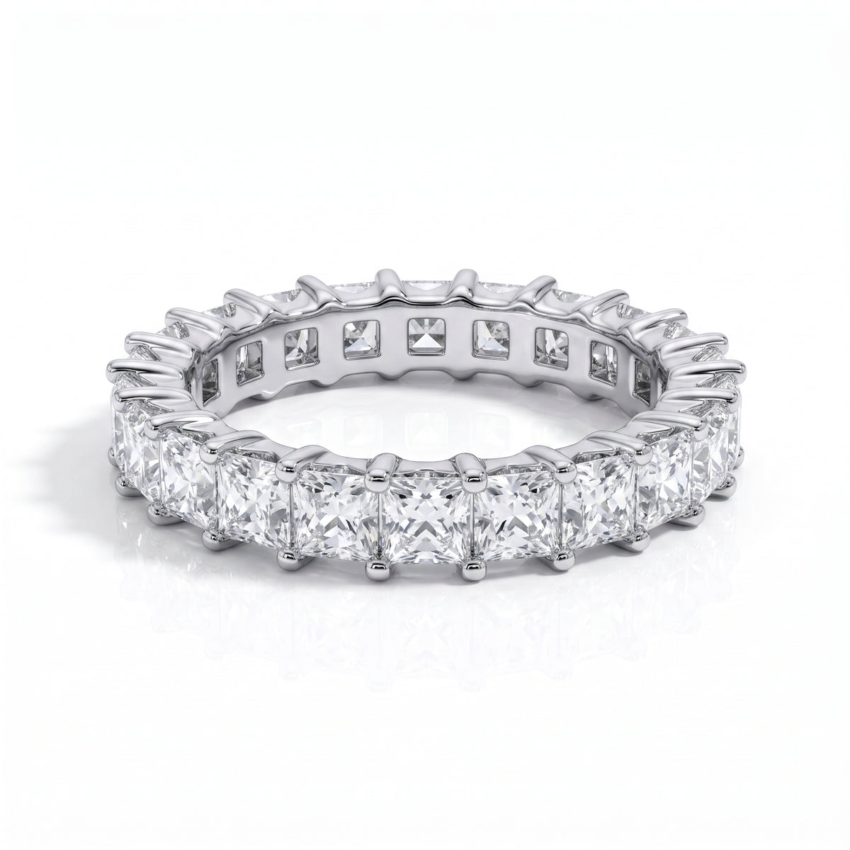 The Celestial - Princess Cut Moissanite Wedding Band