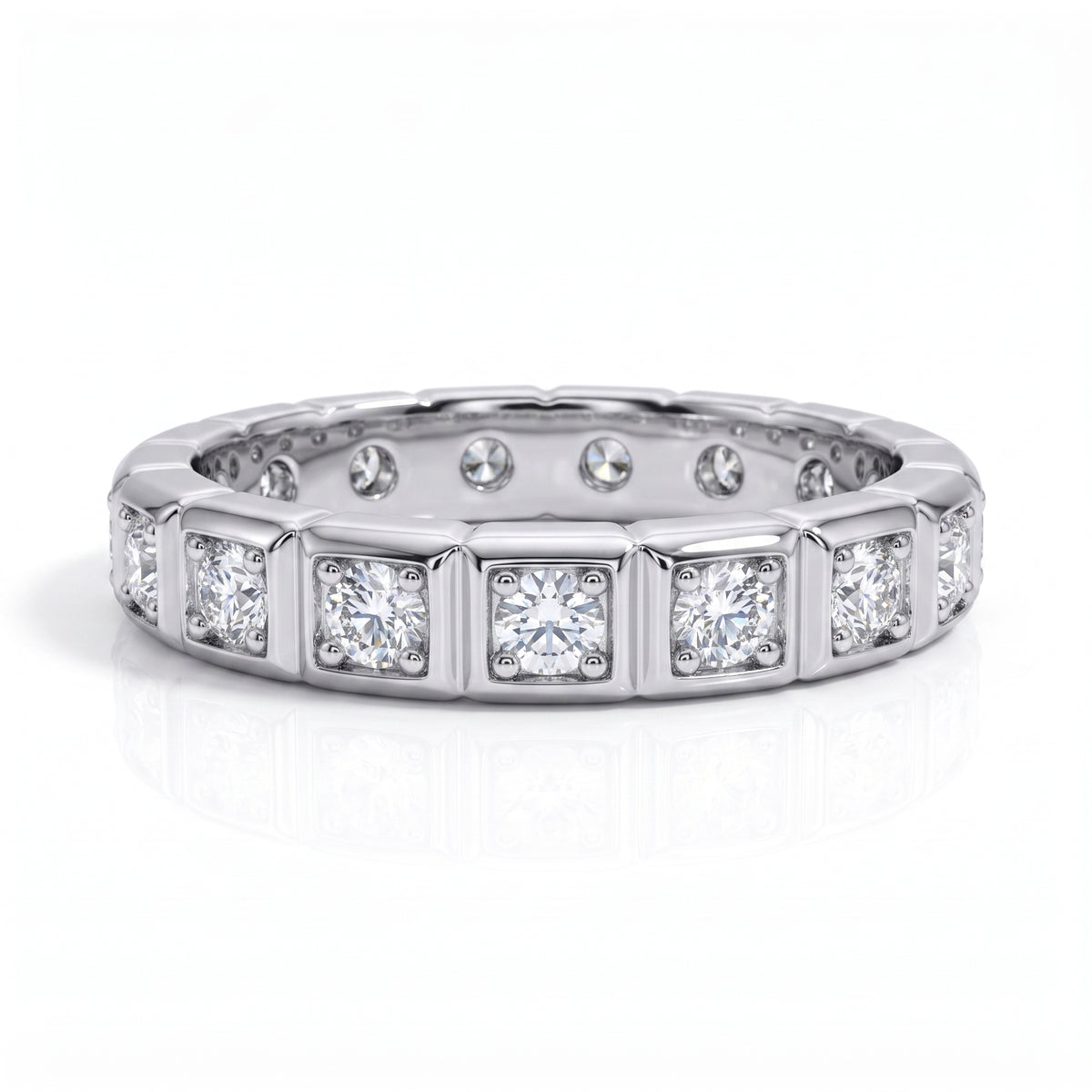 The Verity - Moissanite Wedding Band