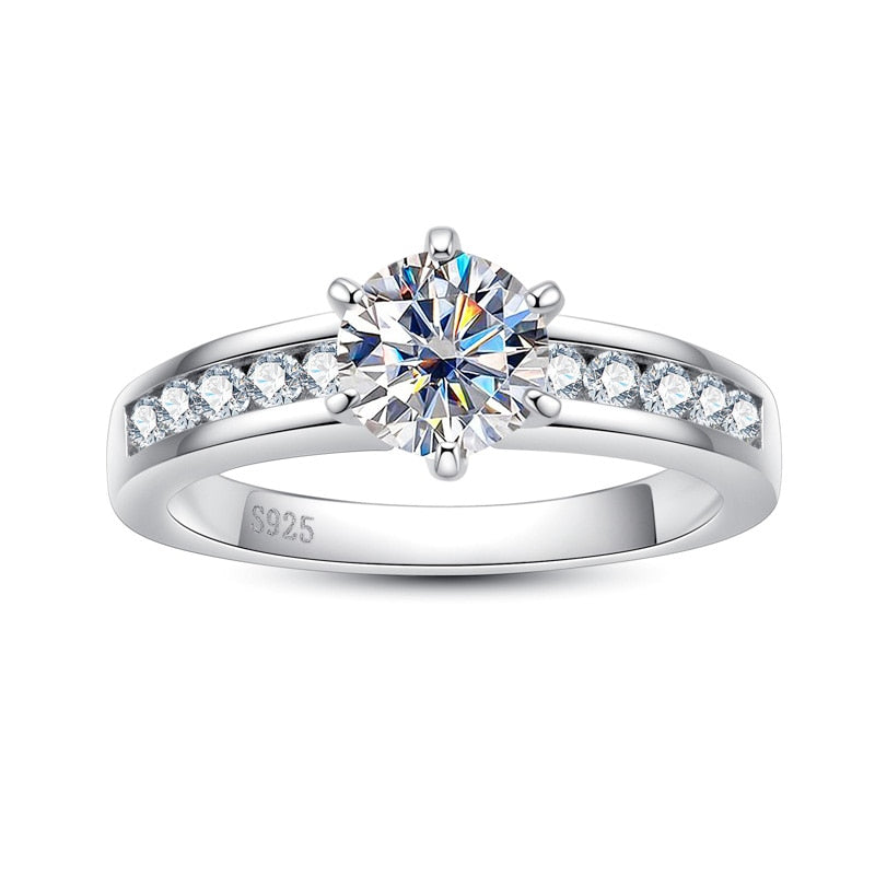 The Claire - Round Brilliant Cut Moissanite Solitaire Ring