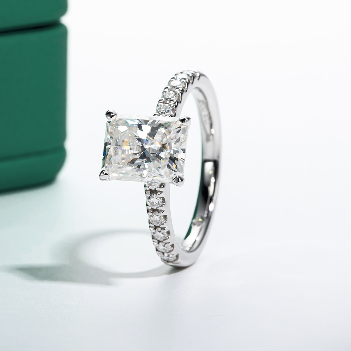 The Elowen - Radiant Cut Moissanite Solitaire Ring