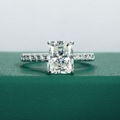 The Elowen - Radiant Cut Moissanite Solitaire Ring