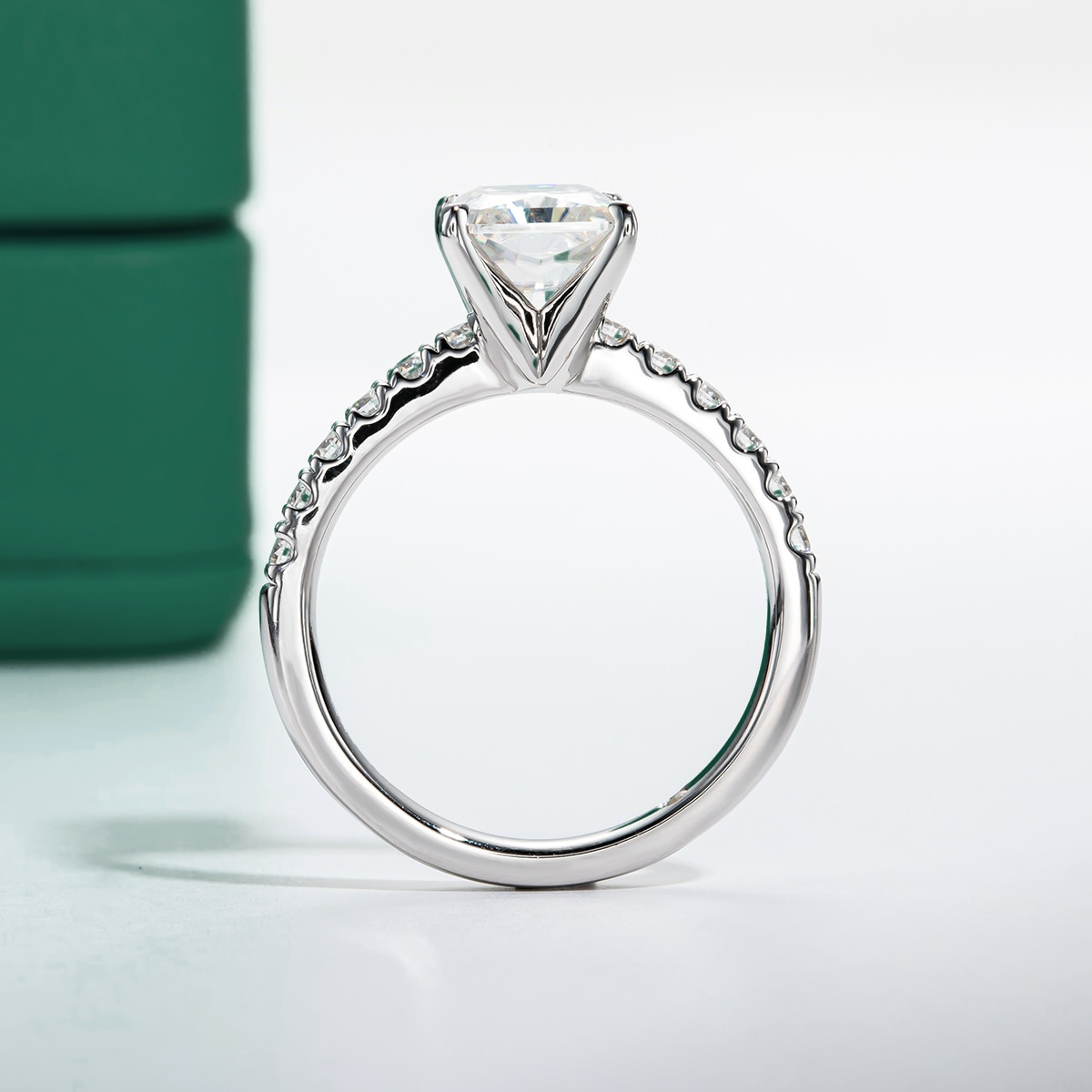 The Elowen - Radiant Cut Moissanite Solitaire Ring