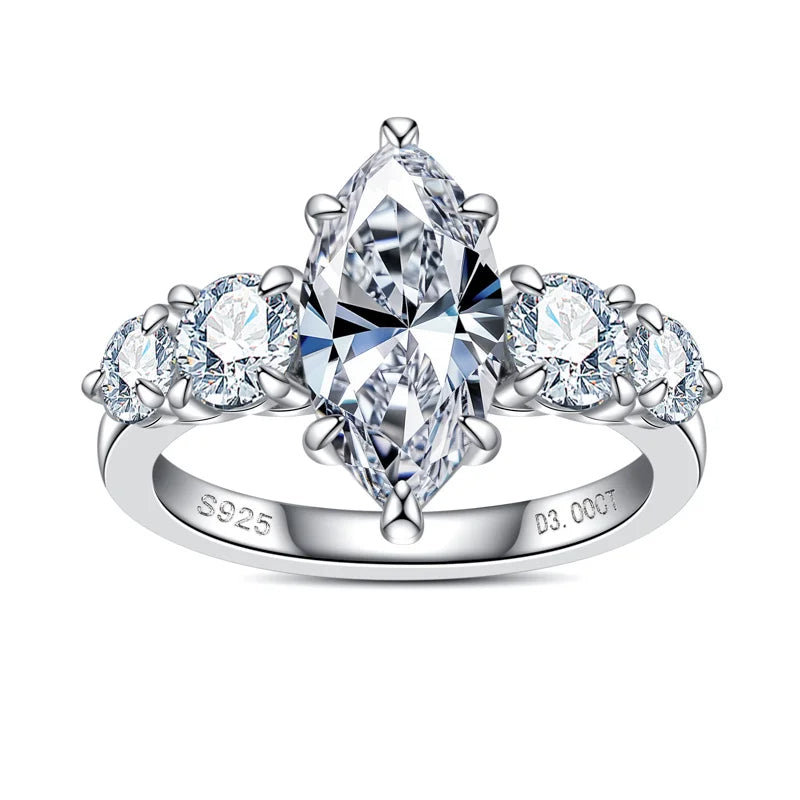 The Selena - Marquise Cut Moissanite Ring