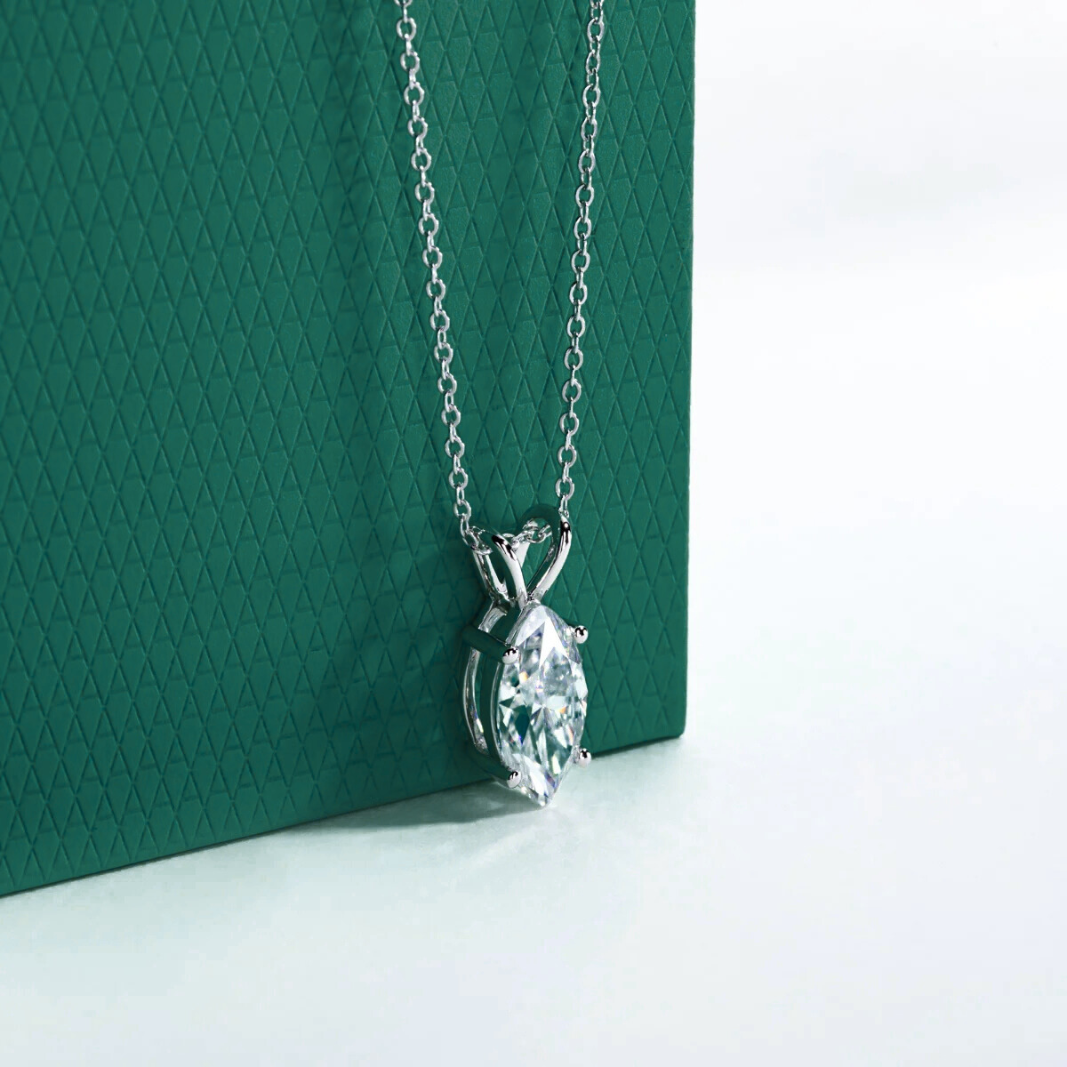 The Noelle – Marquise Cut Moissanite Necklace
