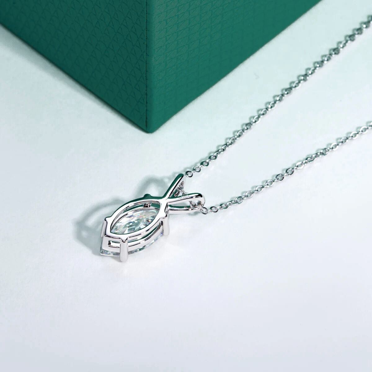 The Noelle – Marquise Cut Moissanite Necklace