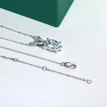 The Noelle – Marquise Cut Moissanite Necklace