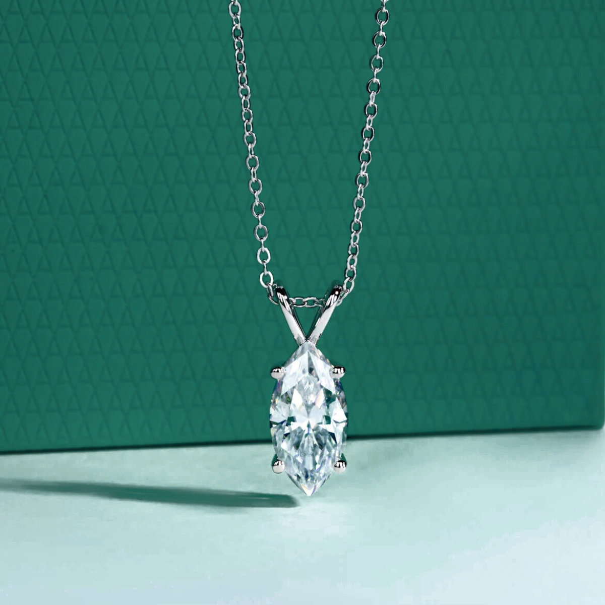 The Noelle – Marquise Cut Moissanite Necklace