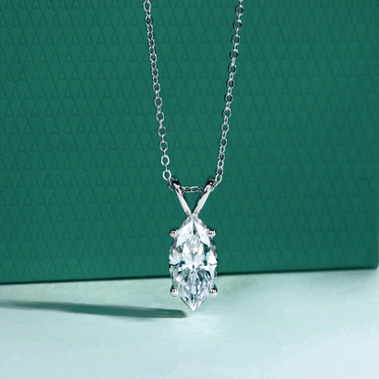The Noelle – Marquise Cut Moissanite Necklace