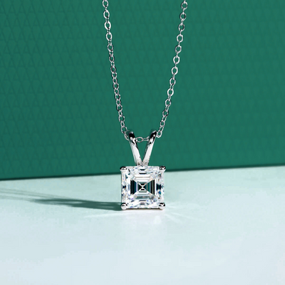 The Vianne – Asscher Cut Moissanite Necklace
