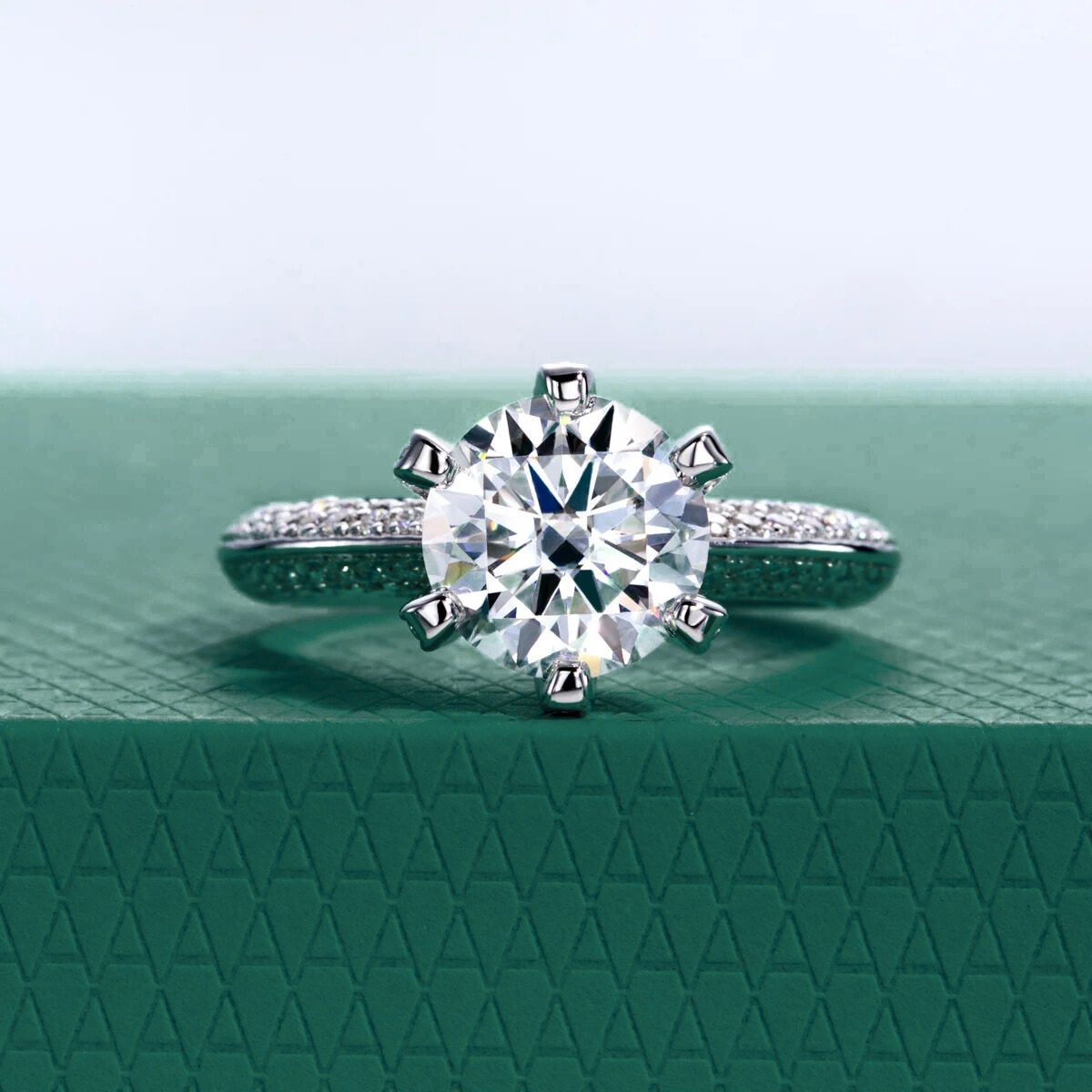 The Alessia - Round Brilliant Cut Moissanite Solitaire Ring