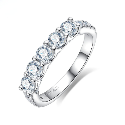 The Fiora - Moissanite Half Eternity Ring
