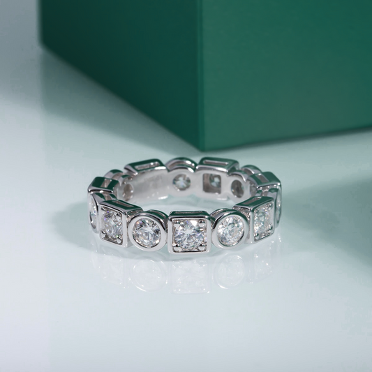 The Seraphina - Moissanite Wedding Band