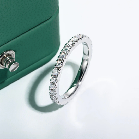 The Fiorella - Moissanite Wedding Band