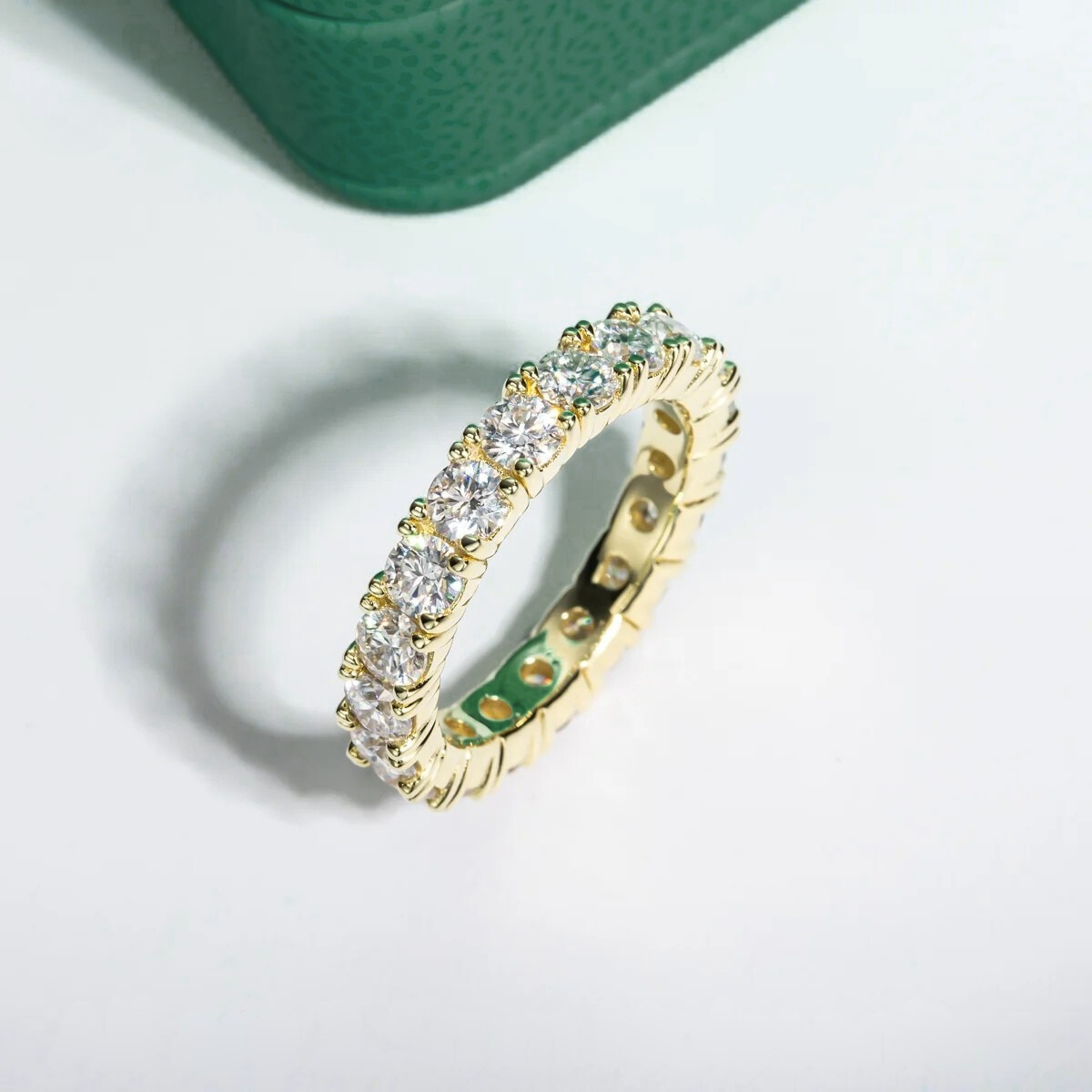 The Oriane - Moissanite Wedding Band