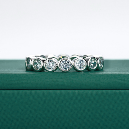 The Lumina - Moissanite Wedding Band