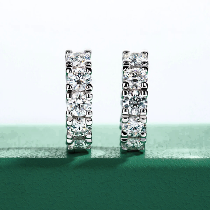 The Valenza - Moissanite Hoop Earrings