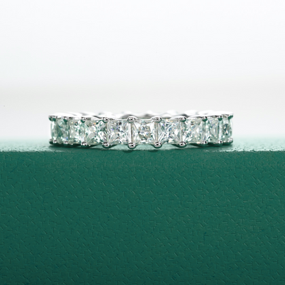 The Celestial - Princess Cut Moissanite Wedding Band