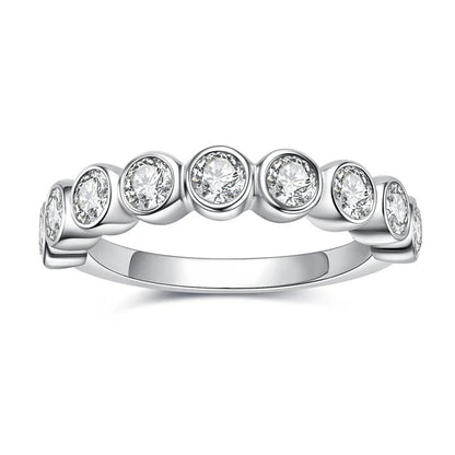 The Harmony - Moissanite Half Eternity Ring