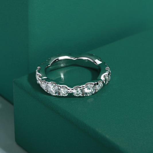 The Elysium – Moissanite Wedding Band