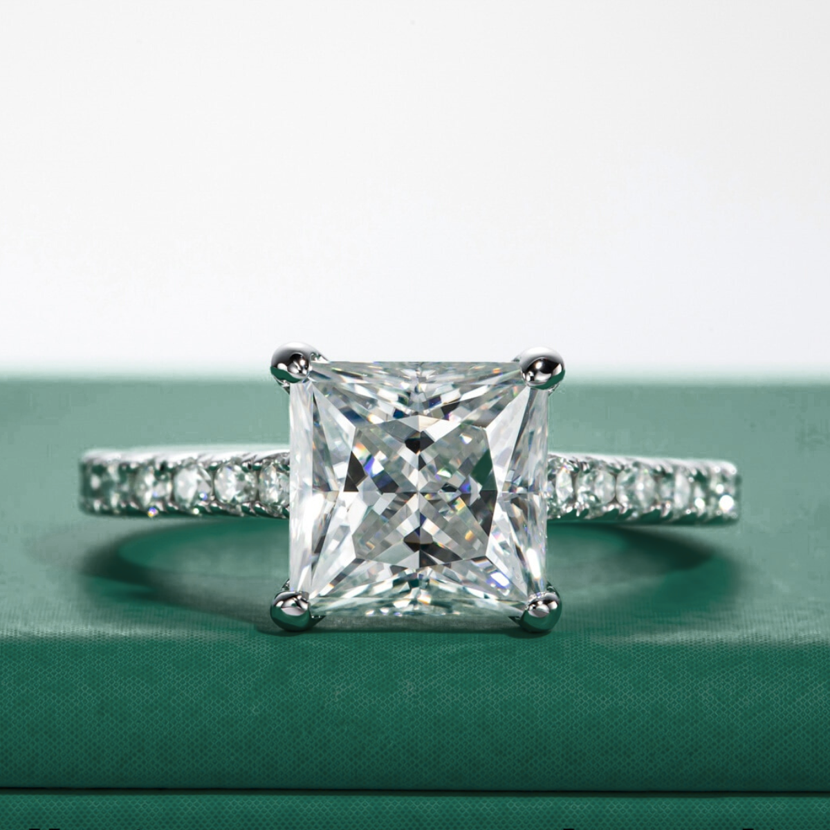 The Marion - Princess Cut Moissanite Set