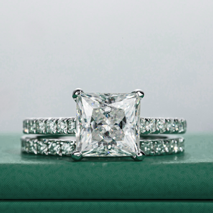 The Marion - Princess Cut Moissanite Set