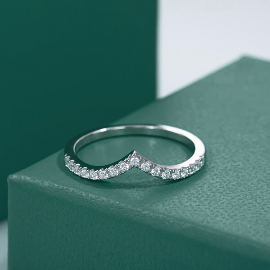 The Valentina - Moissanite Half Eternity Ring