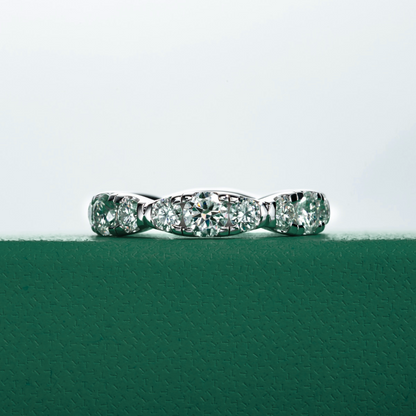 The Elysium – Moissanite Wedding Band