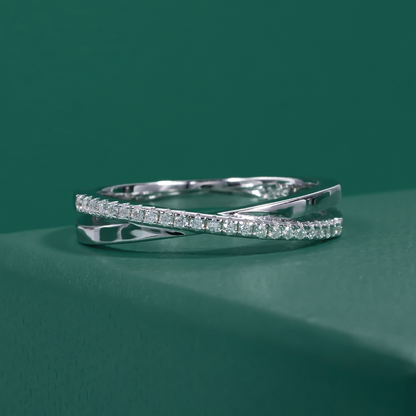 The Emma - Moissanite Half Eternity Ring